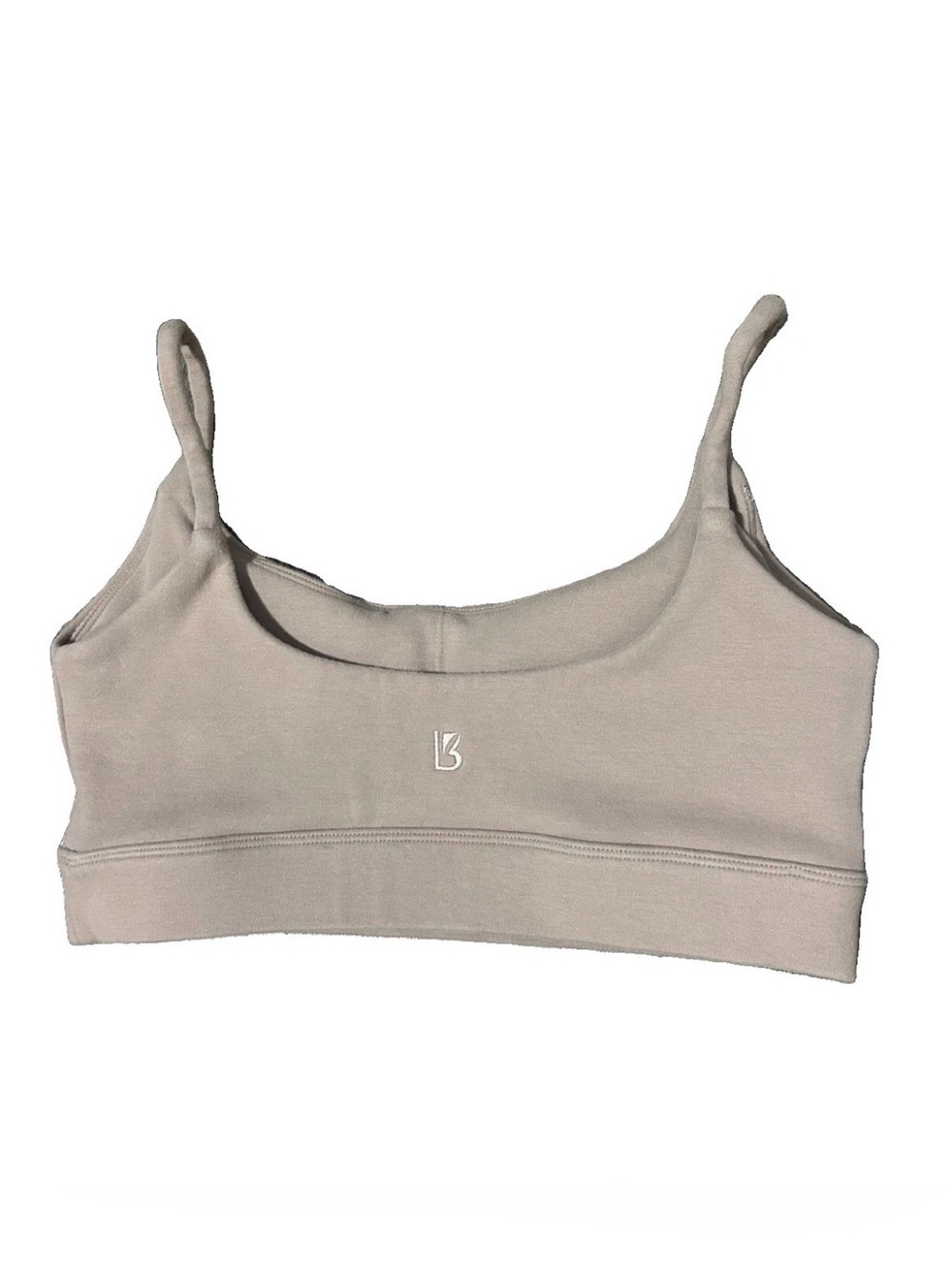 BuffBunny Lightweight Scoop Bralette — Taupe Padded Sports Bra Neutral